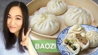 REZEPT Baozi  gedämpfte gefüllte asiatische Teigtaschen  Dim Sum  original chinesisch [upl. by Khoury]