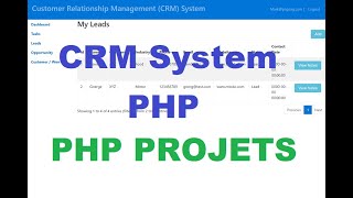 CRM System Project in PHP  PHP Projects Hindi [upl. by Adelia559]