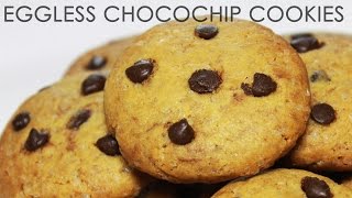 Eggless Chocochip Cookies  Easy amp Chewy Chocolate Cookies Recipe  Kanaks Kitchen [upl. by Olympium25]