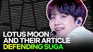 ENG Lotus Moon How the Korean Press Turned a Mistake into a Witch Hunt Against Suga  News [upl. by Lemrej]