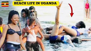 Crazy Beach Life In Entebbe Uganda 🇺🇬  UNBELIEVABLE 😳 [upl. by Uria]