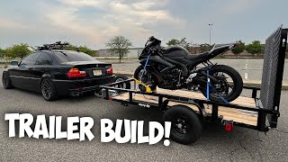 My DIY Motorcycle Trailer Build 8x5 Utility Trailer Build 2024 [upl. by Felten]