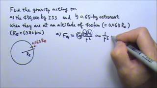 AP Physics 1 Forces 30 Gravity and Gravitational Acceleration Problems [upl. by Nirrad]