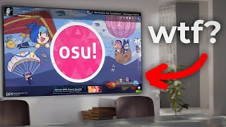 I played osu on a TV [upl. by Doralin]