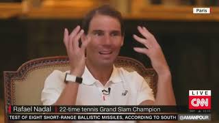 Rafael Nadal OnCourt Interview  2022 US Open Round 2 [upl. by Norda]