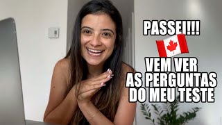 Fiz o teste de cidadania canadense [upl. by Cirdet182]