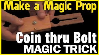 Tenyo Super Spike Coin Through Bolt Magic Trick Revealed  How to Make Close Up Magic Props [upl. by Emanuele]