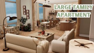 Large Family Apartment  The Sims 4 Speed Build Apartment Renovation [upl. by Phelan]