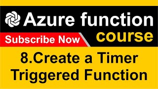 8 Create a Timer Triggered Function  Azure functions  CodeGPT codegpt [upl. by Balling824]