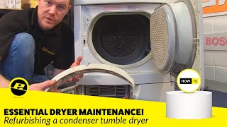 How to Refurbish a Tumble Dryer Condenser Dryer Maintenance [upl. by Hazeefah173]