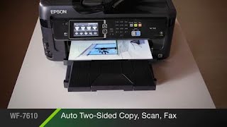 Epson WorkForce Pro WF7610  Take the Tour of the AllinOne Printer Powered by PrecisionCore [upl. by Markson517]