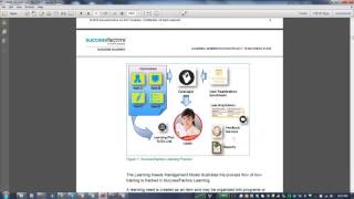 Successfactors LMS Training [upl. by Nanaj389]