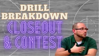 Basketball Drill  Closeout amp Contest Full Breakdown [upl. by Bonns893]