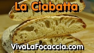 Ricetta del Pane Ciabatta Fatto in Casa [upl. by Atiluap87]