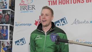 Media Scrum  Playoff 1  2022 Tim Hortons Brier [upl. by Nels724]