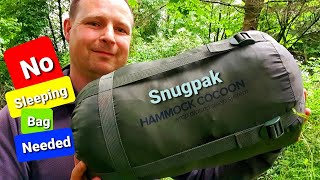 Snugpak hammock cocoon wrap around sleeping system great for cold winter camping Hammock camping [upl. by Scribner]