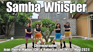 CAPPUCCINO  Samba Whisper  LINE DANCE  Improver  Jean Pierre Madge amp Rebecca Lee [upl. by Nylrac]