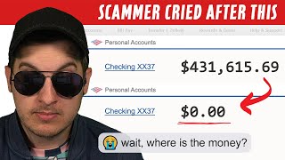 Scammers Cry After Ruining Their Own Scam  430K Gone [upl. by Alisen]