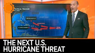 The next US hurricane threat forecast  AccuWeather [upl. by Ruddy614]