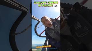 Aviation Safety  No Checklist leads to Canopy opened in flight and shattered shorts aviation [upl. by Eatnwahs]