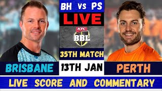 Live Perth Scorchers vs Brisbane Heat  PRS vs BRH Live 35th Match T20 Big Bash League 202324 [upl. by Hnah]