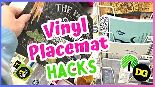 8 AMAZING DIYS Using 1 VINYL PLACEMATS  NEW Dollar Tree DIYS [upl. by Gimpel]