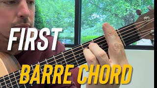 Learn Your First Barre Chord [upl. by Valer]