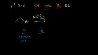 SN1 SN2 E1 E2 reactions primary and tertiary alkyl halides [upl. by Emera]