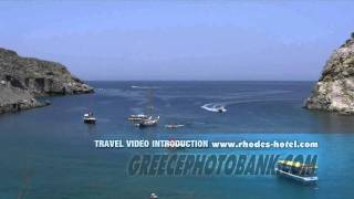 Rhodes Anthony Quinn Bay Full HD Video Intro [upl. by Ramirolg181]