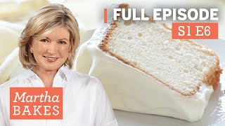 Martha Stewart Makes Angel Food Cake 3 Ways  Martha Bakes S1E6 quotAngel Food Cakequot [upl. by Cherey250]