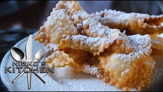 EASY CROSTOLI 3 Ingredients  VIDEO RECIPE [upl. by Tal]