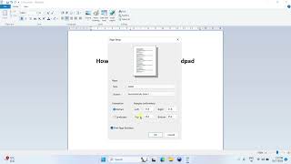 How to Change Margins in WordPad [upl. by Anelliw]