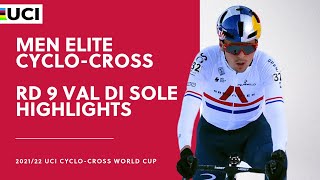 Round 9  Men Elite Highlights  202122 UCI CX World Cup  Val di Sole [upl. by Yrrek]