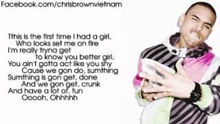 Chris Brown  Poppin Lyrics Video [upl. by Lew]