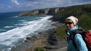 Trebarwith amp Delabole Walking Cornwall South West Coastal Path Hiking In Cornwall England UK [upl. by Htebzile468]