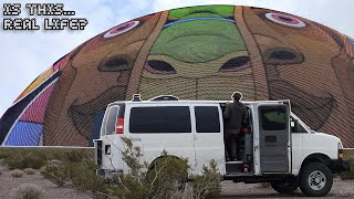 A Wild Climb and an Unbelievable Sight  Van Life Nevada [upl. by Arimat]