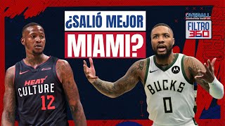 ¿QUIÉN SALIÓ MEJOR MIAMI O MILWAUKEE  25ENE24  FILTRO 360 [upl. by Lemay]