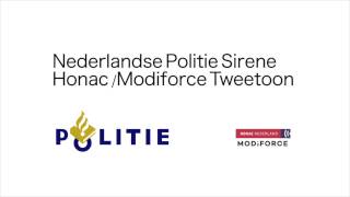 Politie Sirene tweetoon HONACModiforce Nederlandse sirene [upl. by Fayth]