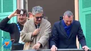 Sanremo 2024 il buongiorno dal teatro Ariston con Fiorello e Amadeus [upl. by Clift]