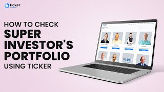 How to check Big Investors Portfolio for free  Analyse Shareholding  Ticker Tutorial  Finology [upl. by Laughry]