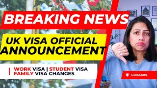 Breaking News NEW UK VISA rules ANNOUNCED  TOUGHER UKVI Immigration [upl. by Chiarra]