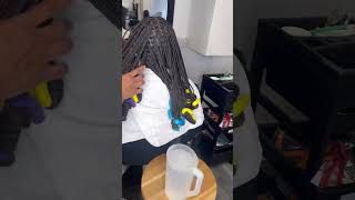 How to do knotless braids with curly ends [upl. by Florine]