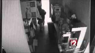 Surveillance video shows restaurant breakin [upl. by Ojyllek715]