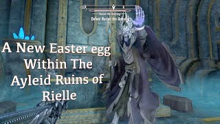 Skyrim AE  A New Easter Egg Within The Ayleid Ruins Of Rielle [upl. by Piderit]