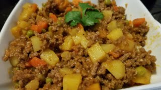 Carne molida con verduras picadillo de res [upl. by Des]