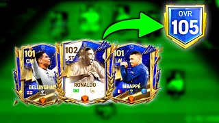 Road To 105 OVR Begins Best Team Upgrade Ever  We’ve R9 Messi Mbappe Bellingham [upl. by Kata]