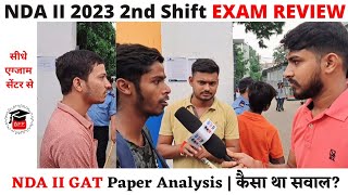 Exam Review Today  NDA 2 Exam Review 2023  NDA Exam GAT Questions  NDA 2 2023 Exam Analysis [upl. by Nicoline589]