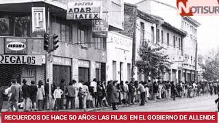 Recuerdos de hace 50 años Las filas en el Gobierno de Allende [upl. by Shiroma233]