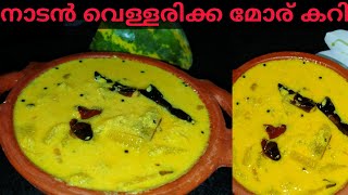 വെള്ളരിക്ക മോര് കറി  Kerala Style Moru Curry  Vellarikka Morucurry Malayalam [upl. by Ciardap]