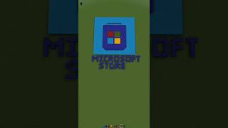 Making icon of Microsoft Store you can buy anything from here minecraft short trend viral [upl. by Esilram]